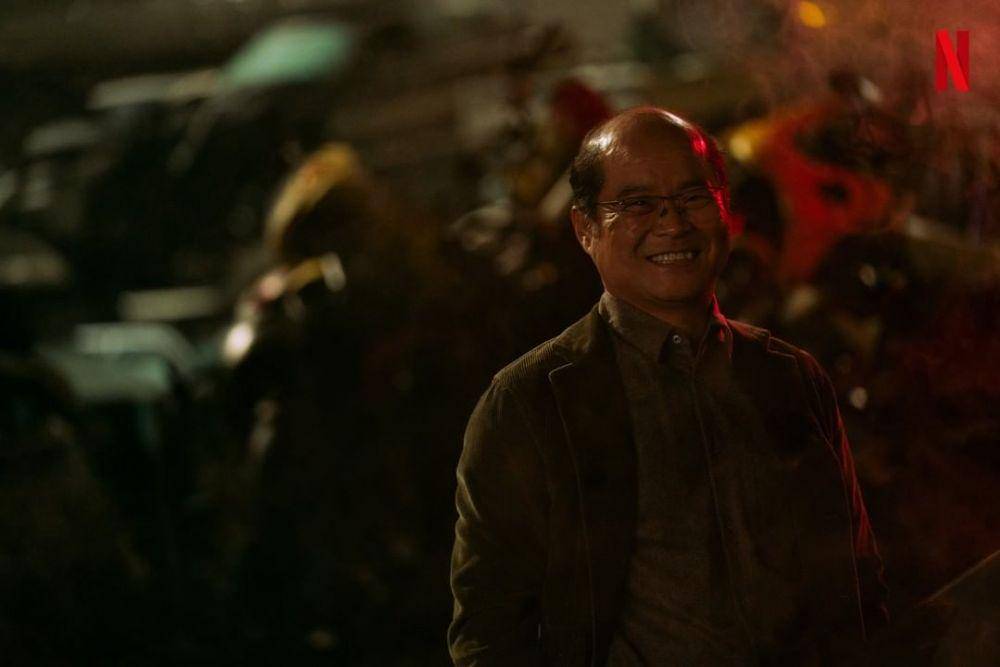 Kim Sang Ho di balik layar My Name. (instagram.com/netflixkr)