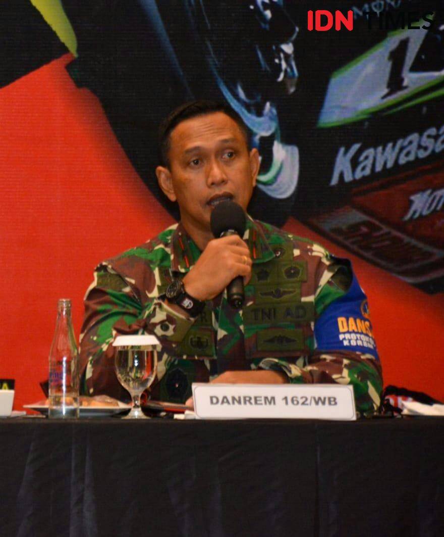 Komandan Resor Militer (Danrem) 162/Wira Bhakti Brigadir Jenderal TNI Ahmad Rizal Ramdhani (IDN Times/Linggauni)