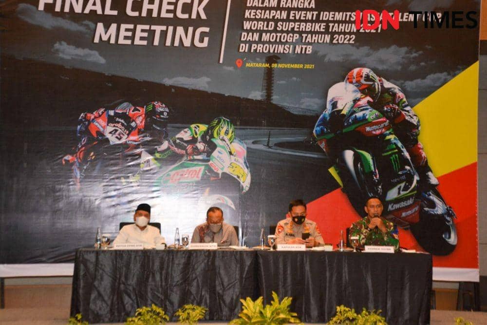 Rapat final persiapan event di Sirkuit Pertamina Mandalika (IDN Times/Linggauni)