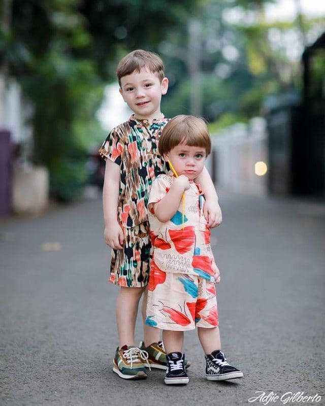 potret Lucio dan Koa (instagram.com/celine_evangelista)