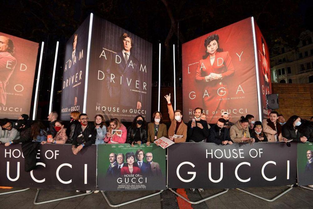 Suasana premiere film House of Gucci di Odeon Luxe Leicester Square, London, Inggris pada 9 November 2021. (instagram.com/houseofguccimovie)