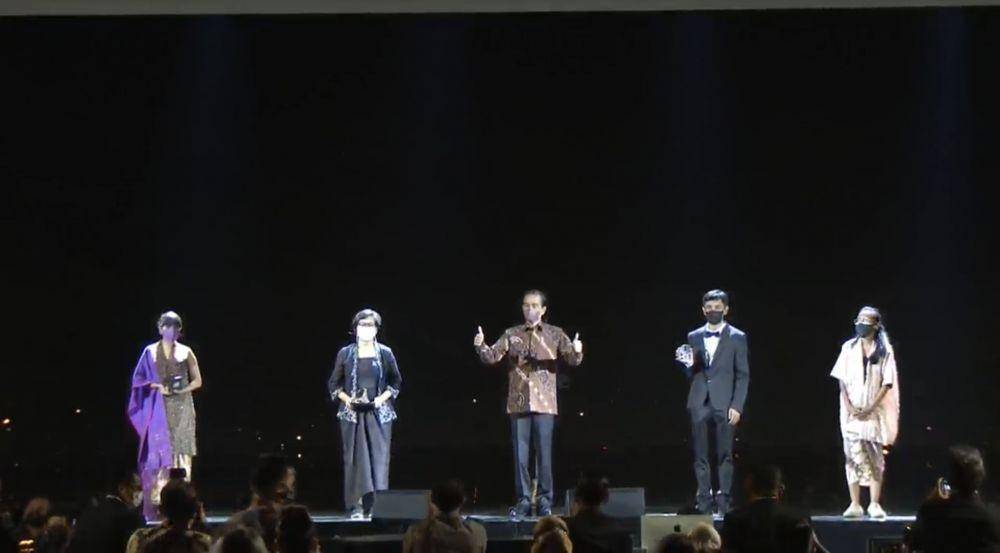 Presiden Jokowi hadir di Festival Film Indonesia 2021 (YouTube/Festival Film Indonesia)