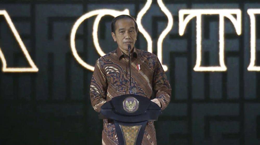 Presiden Jokowi hadir di Festival Film Indonesia 2021 (YouTube/Festival Film Indonesia)