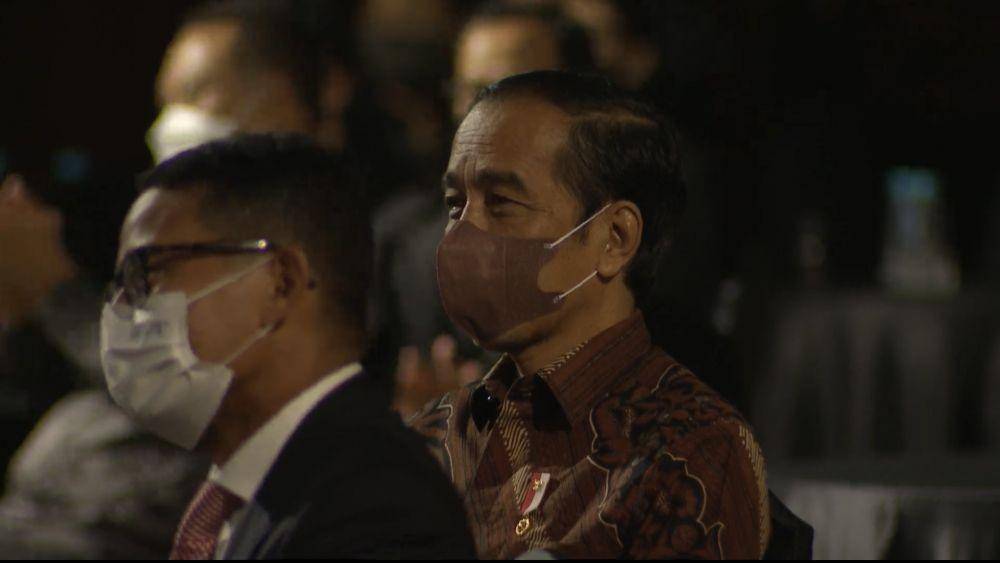 Presiden Jokowi hadir di Festival Film Indonesia 2021 (YouTube/Festival Film Indonesia)