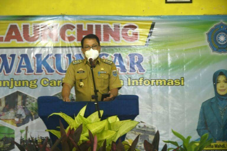 Wali Kota Metro, Wahdi saat acara peluncuran inovasi Wakuncar (IDN Times/Istimewa)