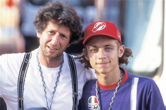 Valentino Rossi dan ayahnya, Graziano Rossi (visordown.com)
