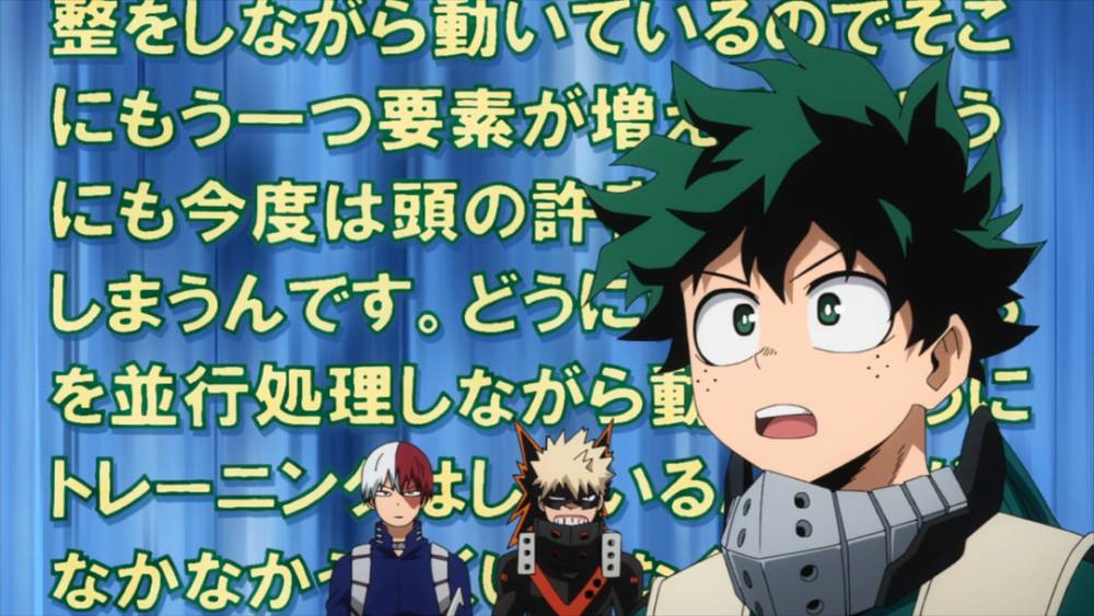 cuplikan adegan Deku menggumam (dok. Bones/My Hero Academia)