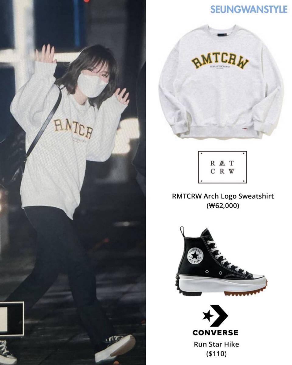 harga outfit Wendy Red Velvet (instagram.com/seungwanstyle)