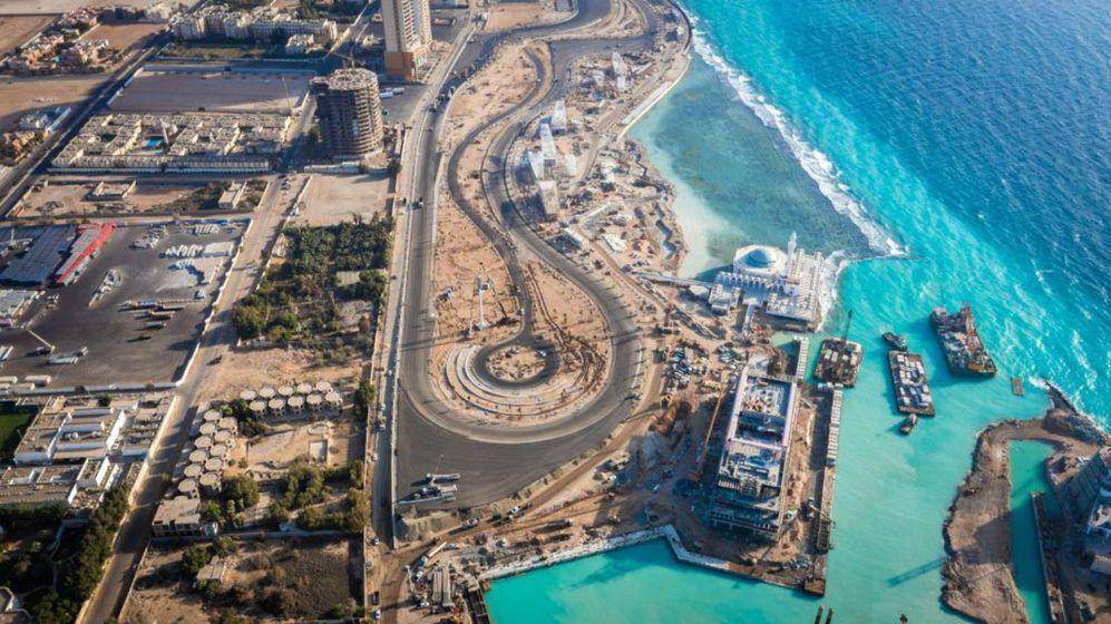 tampilan salah satu bagian Jeddah Street Circuit (formula1.com)
