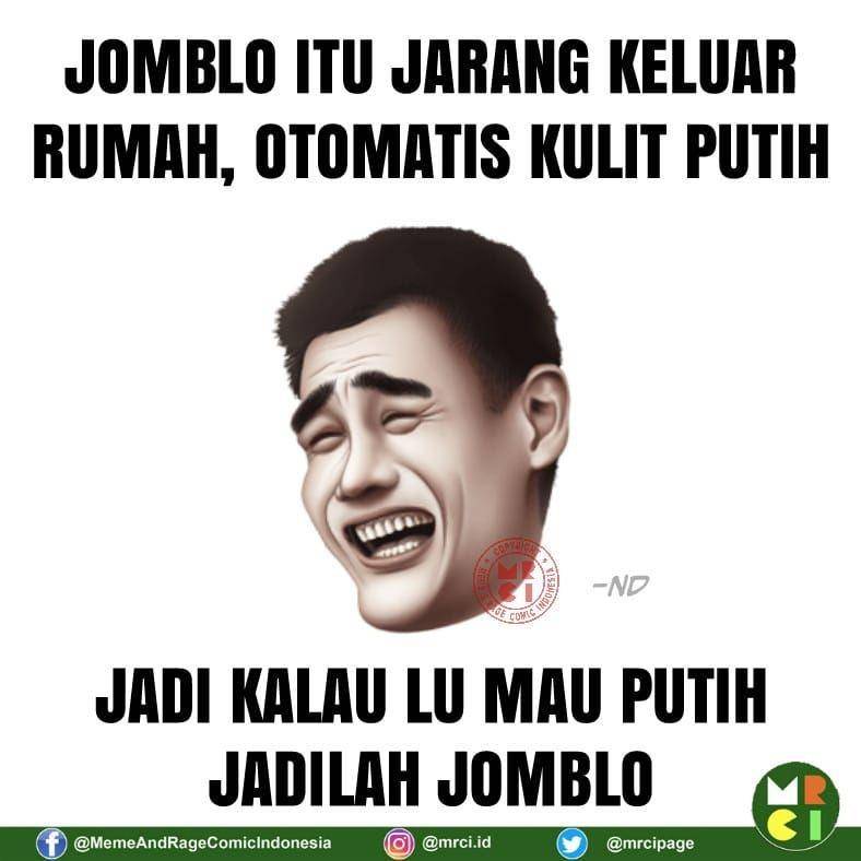 meme enakan jomblo (facebook.com/memeandragecomicindonesia)