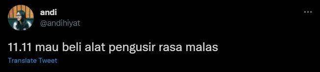 sobat miskin gak ikut 11.11 (twitter.com/andihiyat)