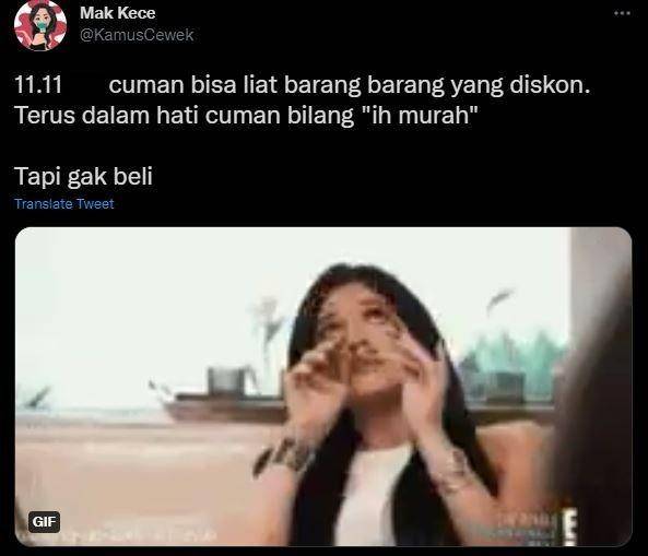 sobat miskin gak ikut 11.11 (twitter.com/kamuscewek)