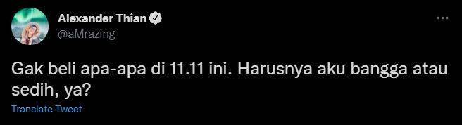 sobat miskin gak ikut 11.11 (twitter.com/amrazing)