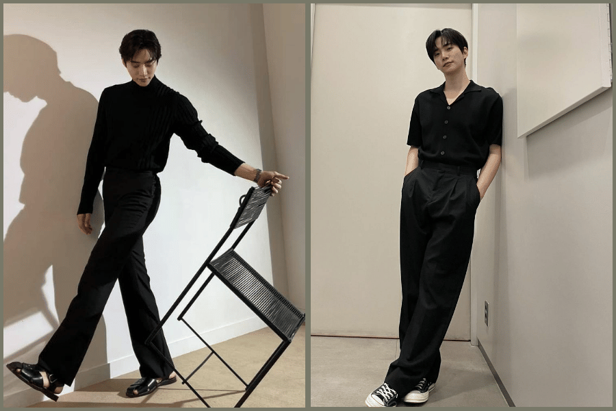 outfit hitam Junho 2PM (instagram.com/le2jh)