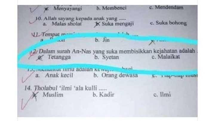 jawaban anak SD (instagram.com/flashback_post)
