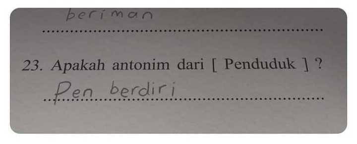jawaban anak SD (instagram.com/flashback_post)