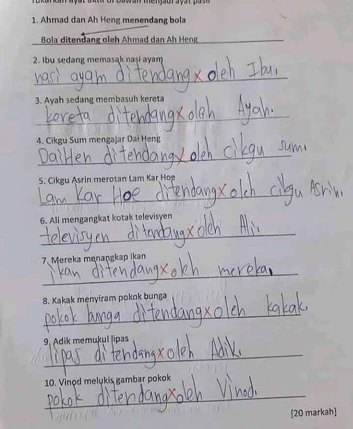 jawaban anak SD (instagram.com/meme.wkwk)