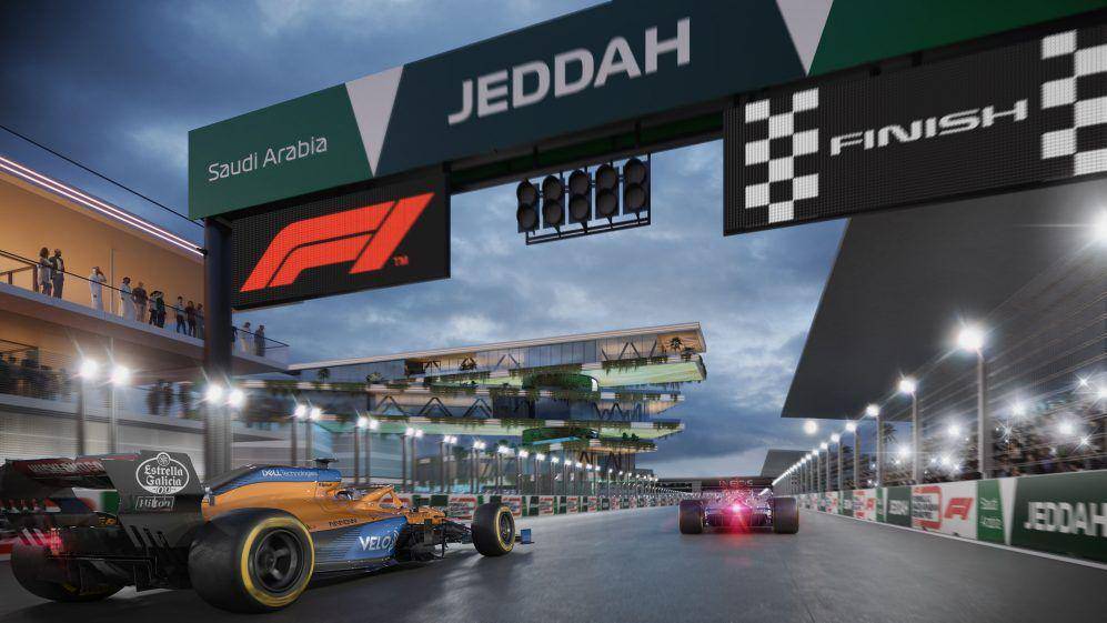 gambaran desain Jeddah Street Circuit (formula1.com)