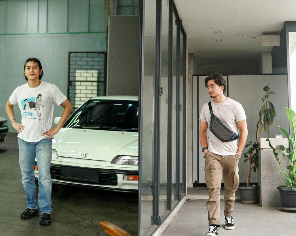 ide outfit aktor untuk dipakai di hari ayah (instagram.com/iqbaal.e & bryandomani_bd_)