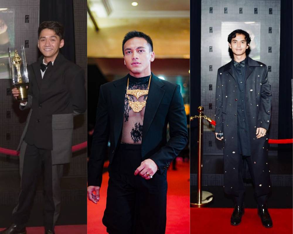 Gaya aktor di FFI 2021 dalam balutan jas (instagram.com/chiccokurniawan, jefrinichol, jourdy.pranata)