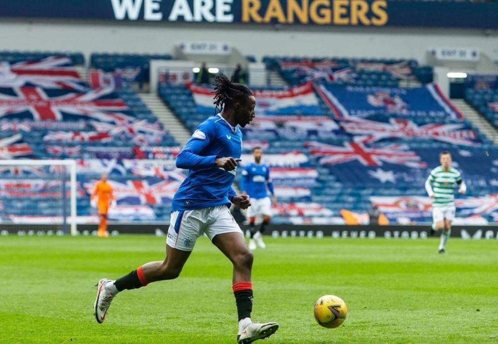 Joe Aribo saat tampil membela Rangers. (instagram.com/j.aribo_)