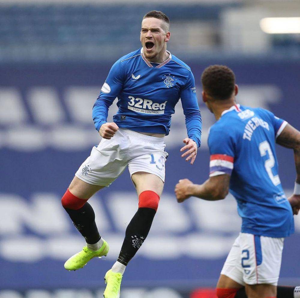 Ryan Kent melakukan selebrasi usai mencetak gol. (instagram.com/ryankenty_)
