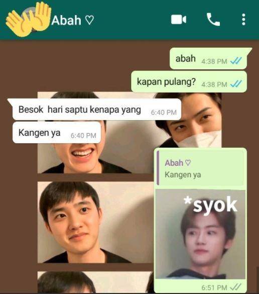 chat ayah kocak (twitter.com/kinderjoyeh)
