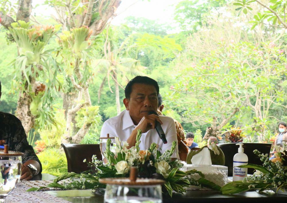 Kepala Staf Presiden, Jenderal TNI (Purn) Moeldoko saat kunjungan kerja di Kota Malang. IDN Times/Alfi Ramadana