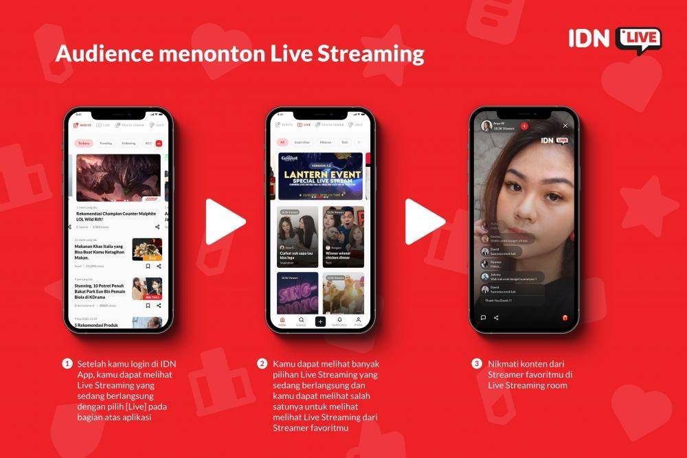 cara Audience menonton Live di IDN App (IDN Times/Gary Javan?
