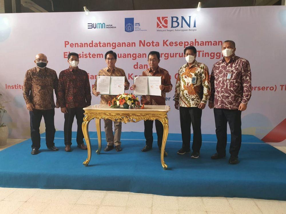 BNI Kolaborasi dengan UK Petra dan ITS. (Dok. BNI)
