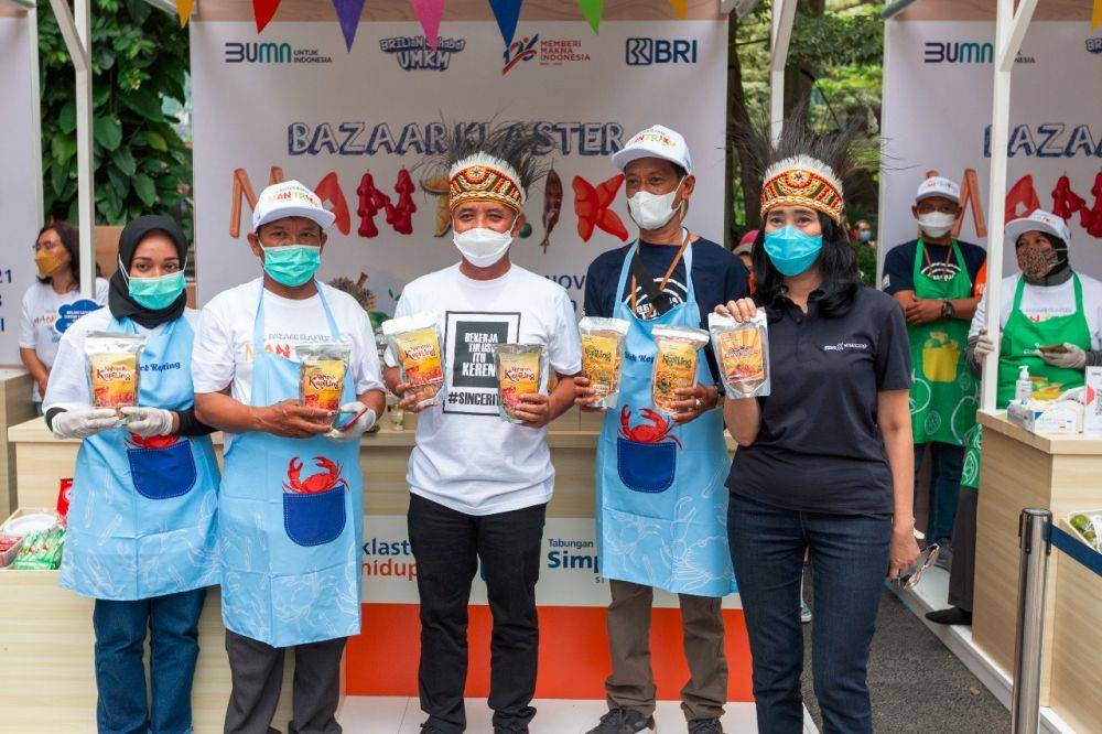 Komitmen dalam pemberdayaan UMKM, BRI kembali menggelar agenda bulanan Bazar Klaster Mantriku di Kantor Pusat BRI Jakarta pada Jumat (12/11). (Dok. BRI)