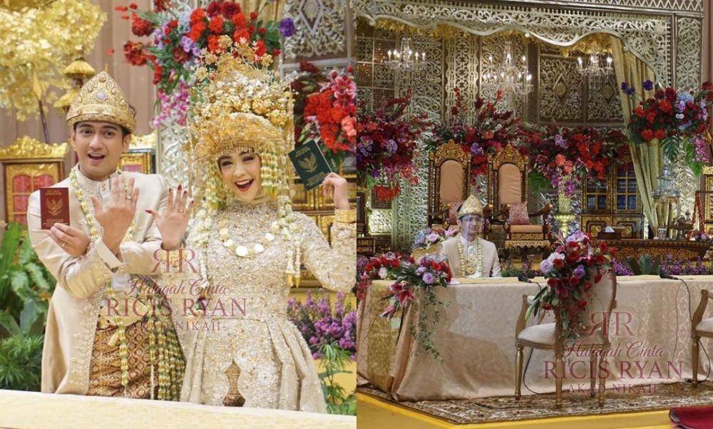 Akad nikah Ria Ricis dan Teuku Ryan. (Instagram.com/officialmnctv)