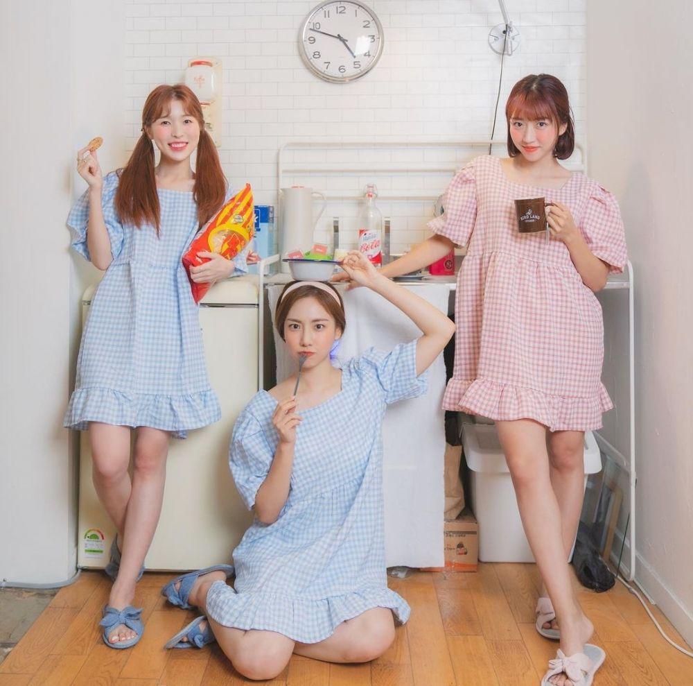 Sunny Dahye, Kang Nara dan Jini Hyeon (instagram.com/sunnydahye)