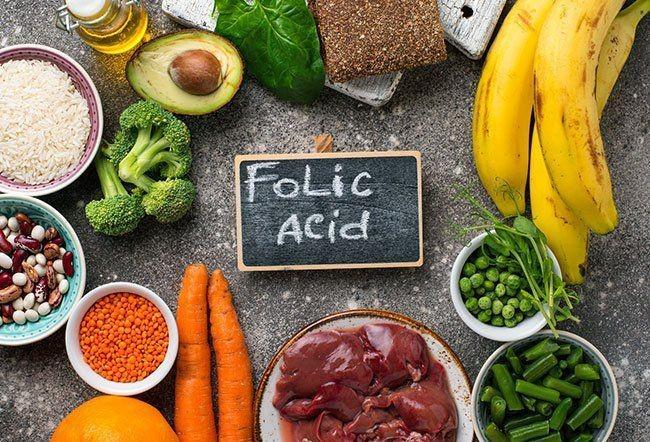 ilustrasi sumber asam folat atau vitamin B9 (medicinenet.com)