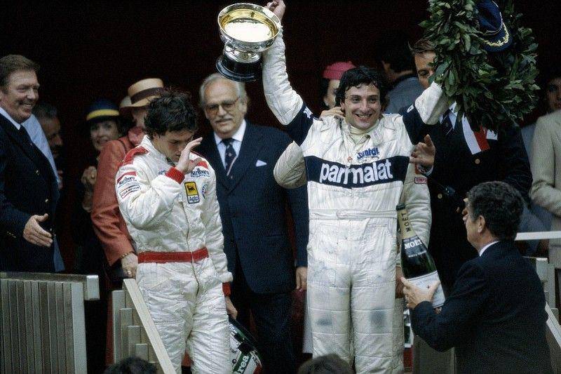 Riccardo Patrese menang pada GP Monako 1982 (autosport.com)
