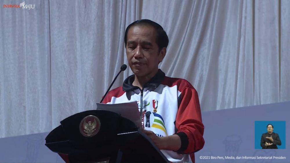 Presiden Jokowi hadiri penutupan Peparnas XVI di Papua (YouTube/Sekretariat Presiden)