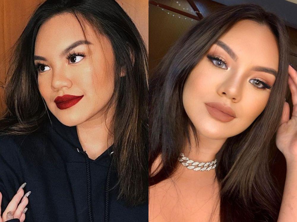 9 Potret Shafa Harris dengan Makeup Bold, Mirip Kylie Jenner