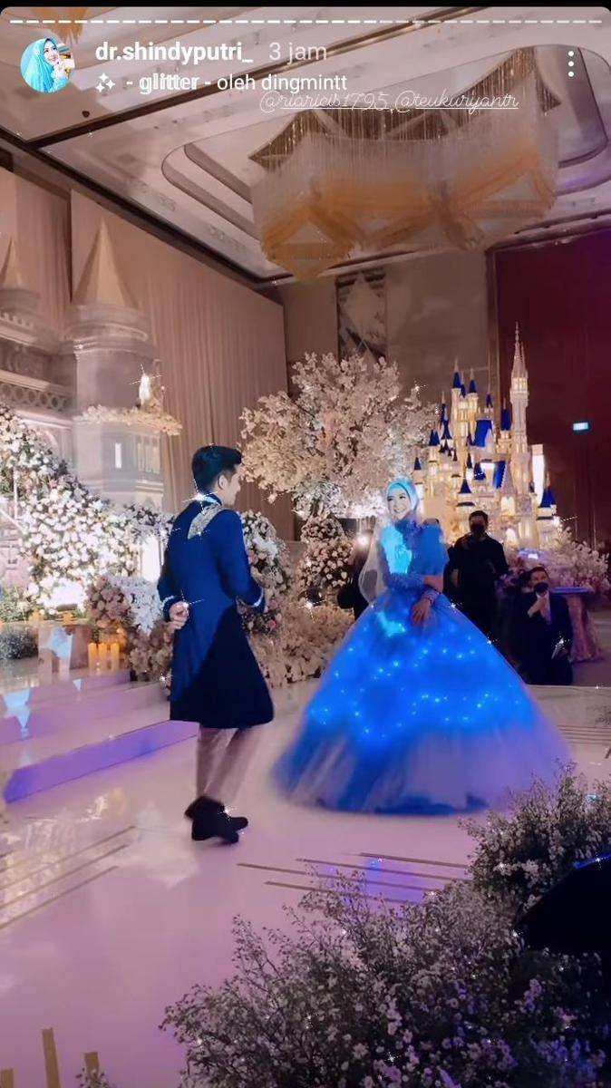 potret pernikahan Ria Ricis dan Teuku Ryan (instagram story/dr.shindyputri_)