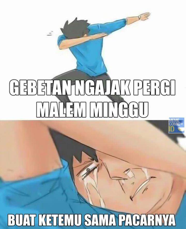 meme cinta bertepuk sebelah tangan (instagram.com/memecomic.id)