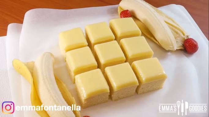 ilustrasi banana custard cake (dok. youtube.com/Emma's Goodies)