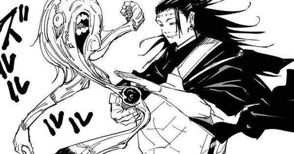 Kenjaku hendak menelan Mahito ( Dok. Shueisha / Jujutsu Kaisen )