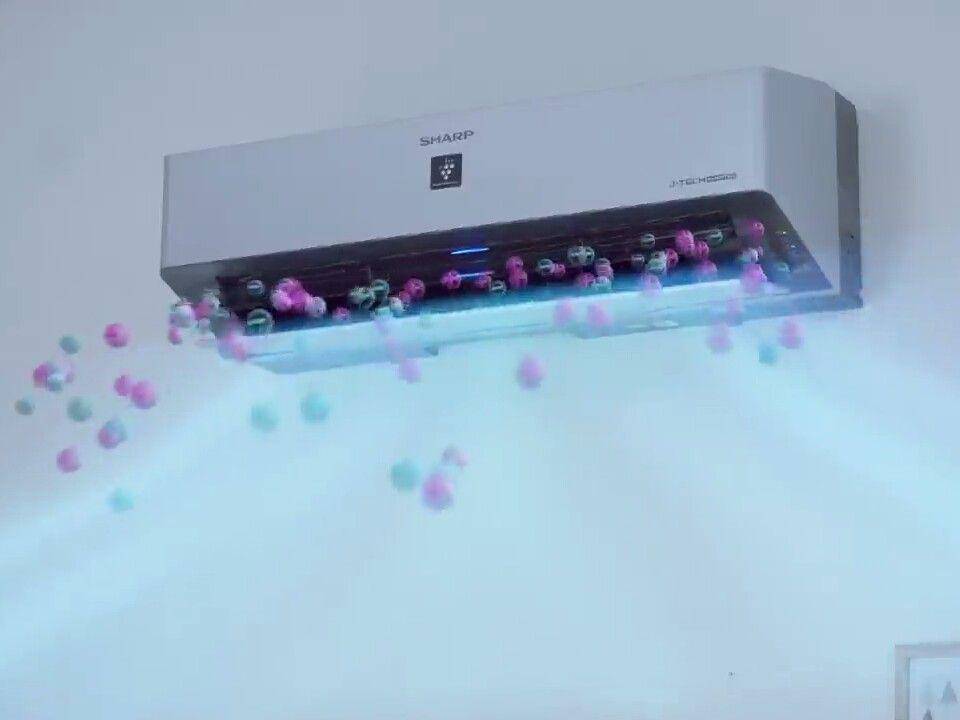 ilustrasi produk AC AIoT dari Sharp dengan teknologi Plasmacluster (youtube.com/Sharp Indonesia)