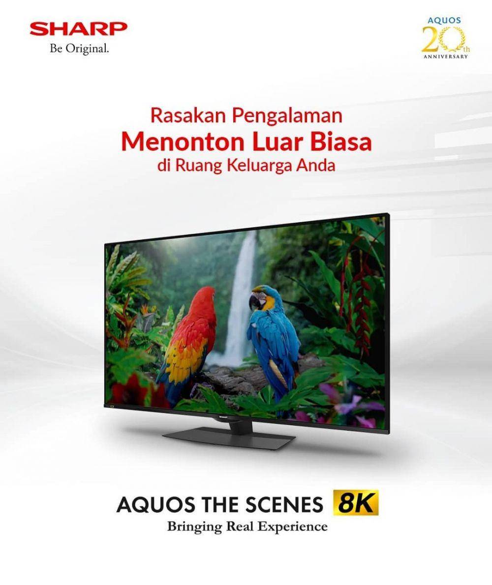 SHARP AQUOS TV 8K (instagram.com/sharpindonesia)