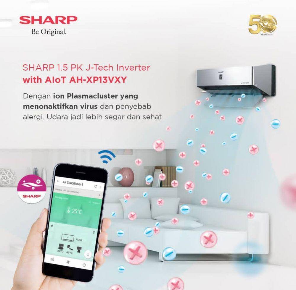 AC SHARP dengan AIoT (instagram.com/sharpindonesia)