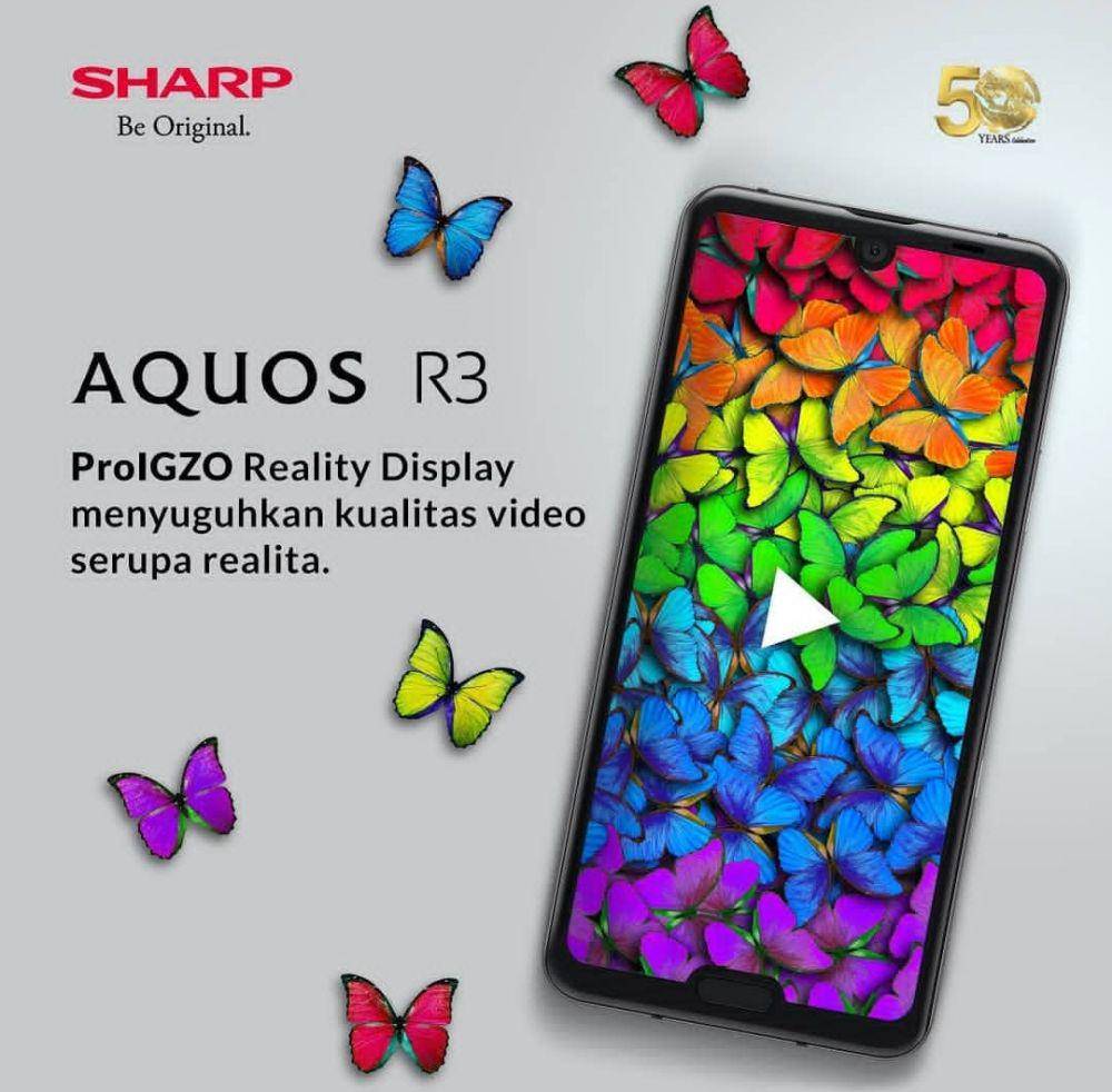 SHARP AQUOS R3 (instagram.com/sharpindonesia)