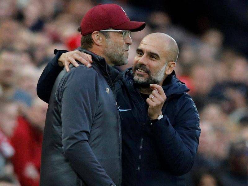 potret Jurgen Klopp dan Pep Guardiola (football-tribe.com)