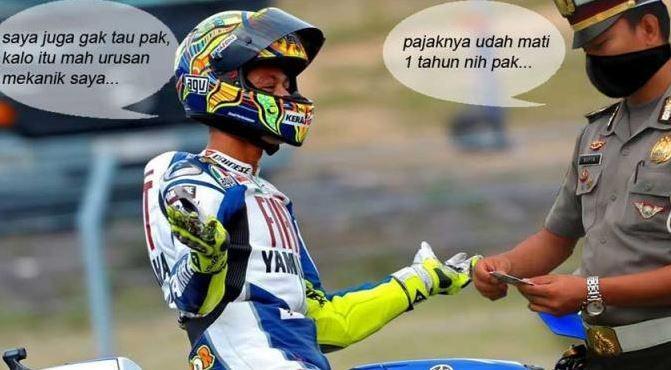foto editan Valentino Rossi (instagram.com/meme_otomotif)