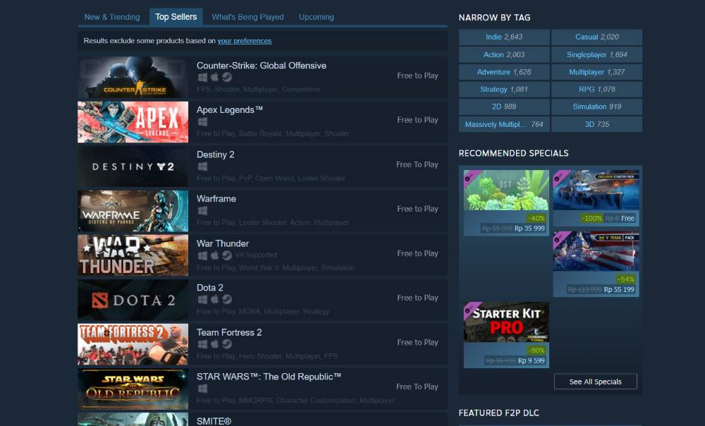 Steam (store.steampowered.com)