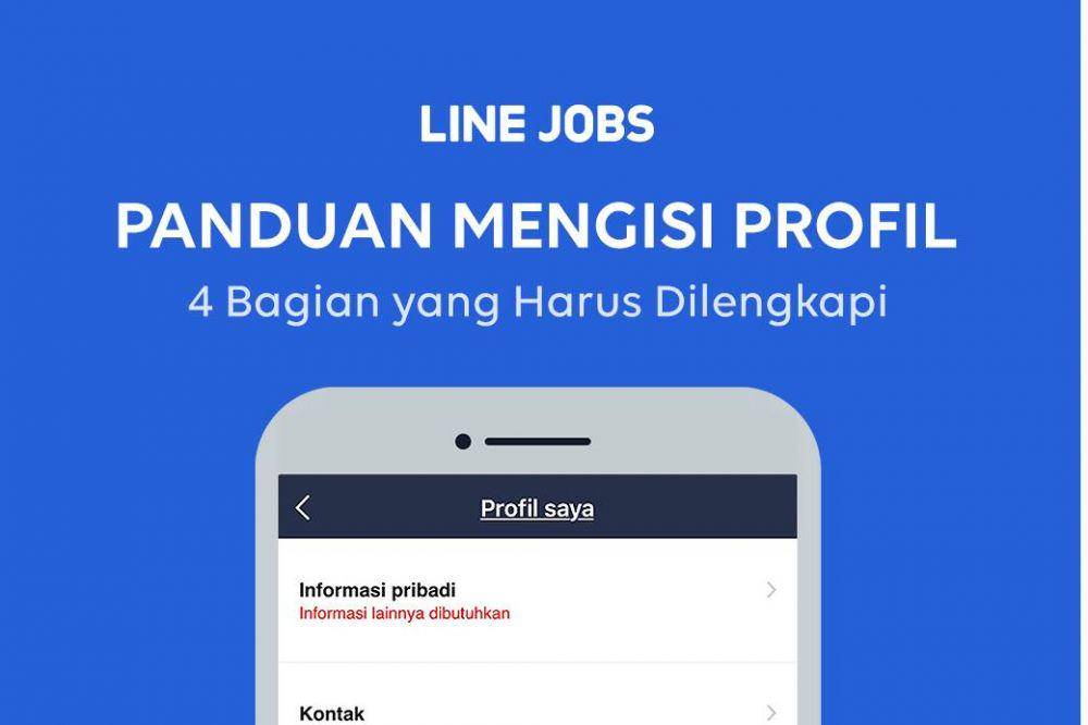 Mengisi profil di Line Jobs. (today.line.me)