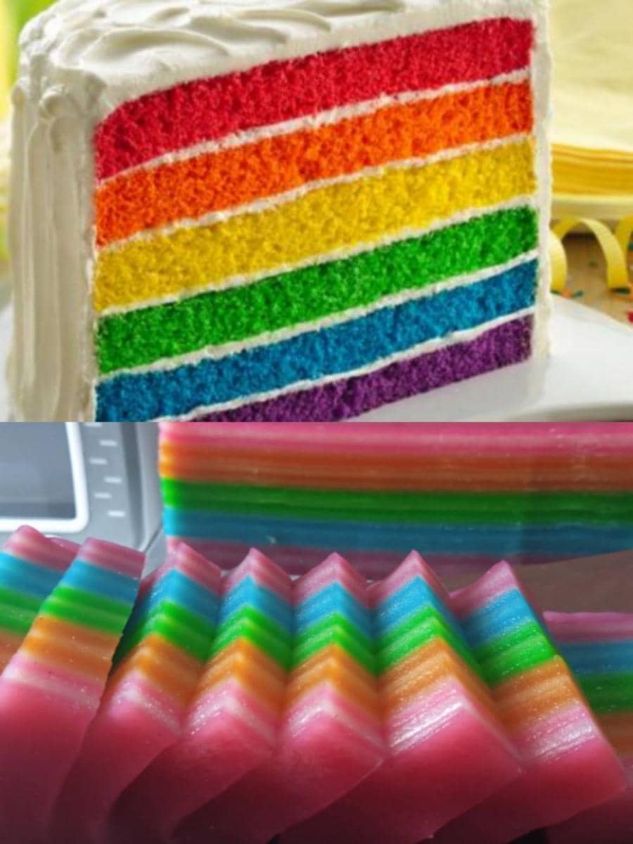ilustrasi rainbow cake | ilustrasi kue lapis (bettycrocker.com | instagram.com/athacakengarden)